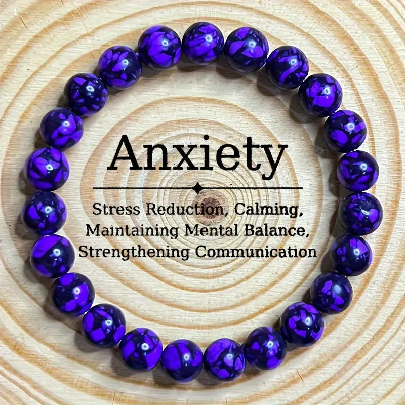 Xi Yin TK Bracelet Tigereye Amethyst Malachite Agate Watermelon Tourmaline Turquoise Bracelet