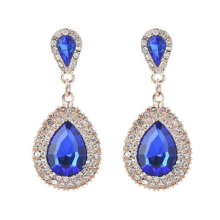 Women's Alloy Gemstone Earrings