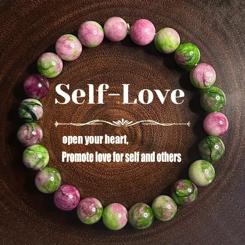 Xi Yin TK Bracelet Tigereye Amethyst Malachite Agate Watermelon Tourmaline Turquoise Bracelet