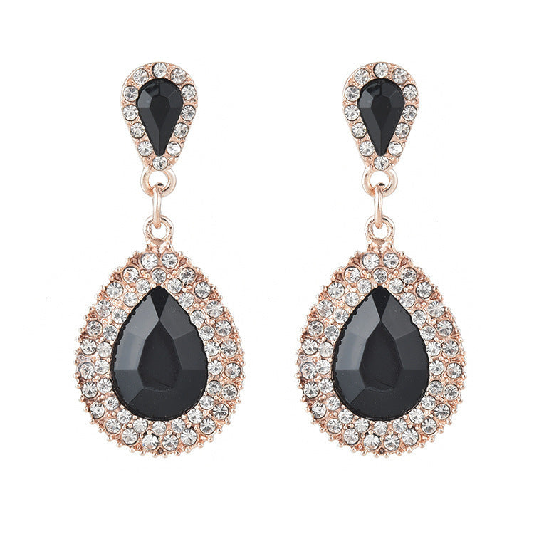 Women's Alloy Gemstone Earrings