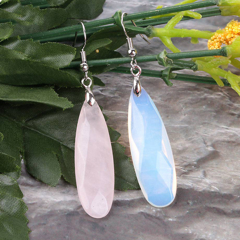 Natural gemstone earrings