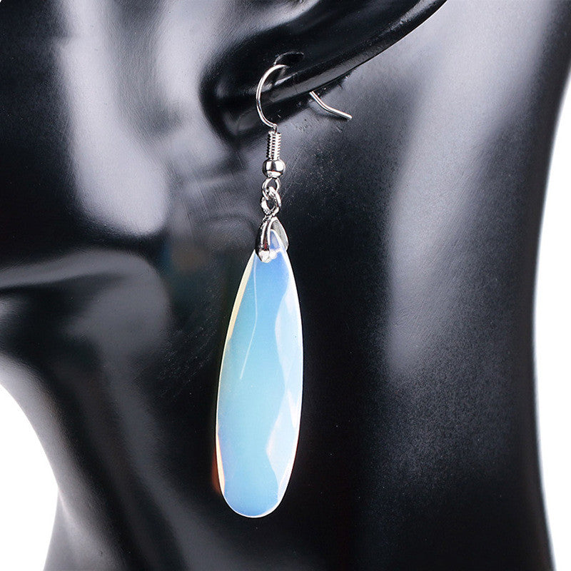 Natural gemstone earrings