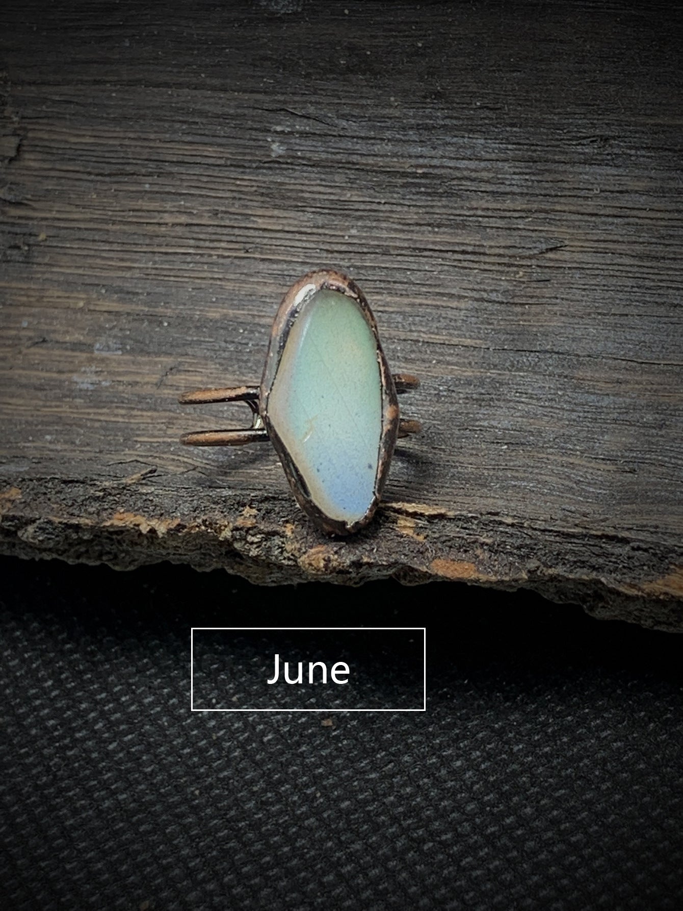 Retro Style Twelve Birthstone Natural Raw Gemstone Unshaped Opening Adjustable