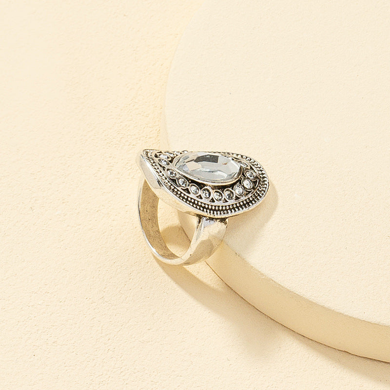 Fashion Personality Retro Ethnic Gemstone Ring