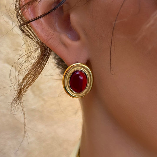 Ladies' Fashion Gemstone Earrings