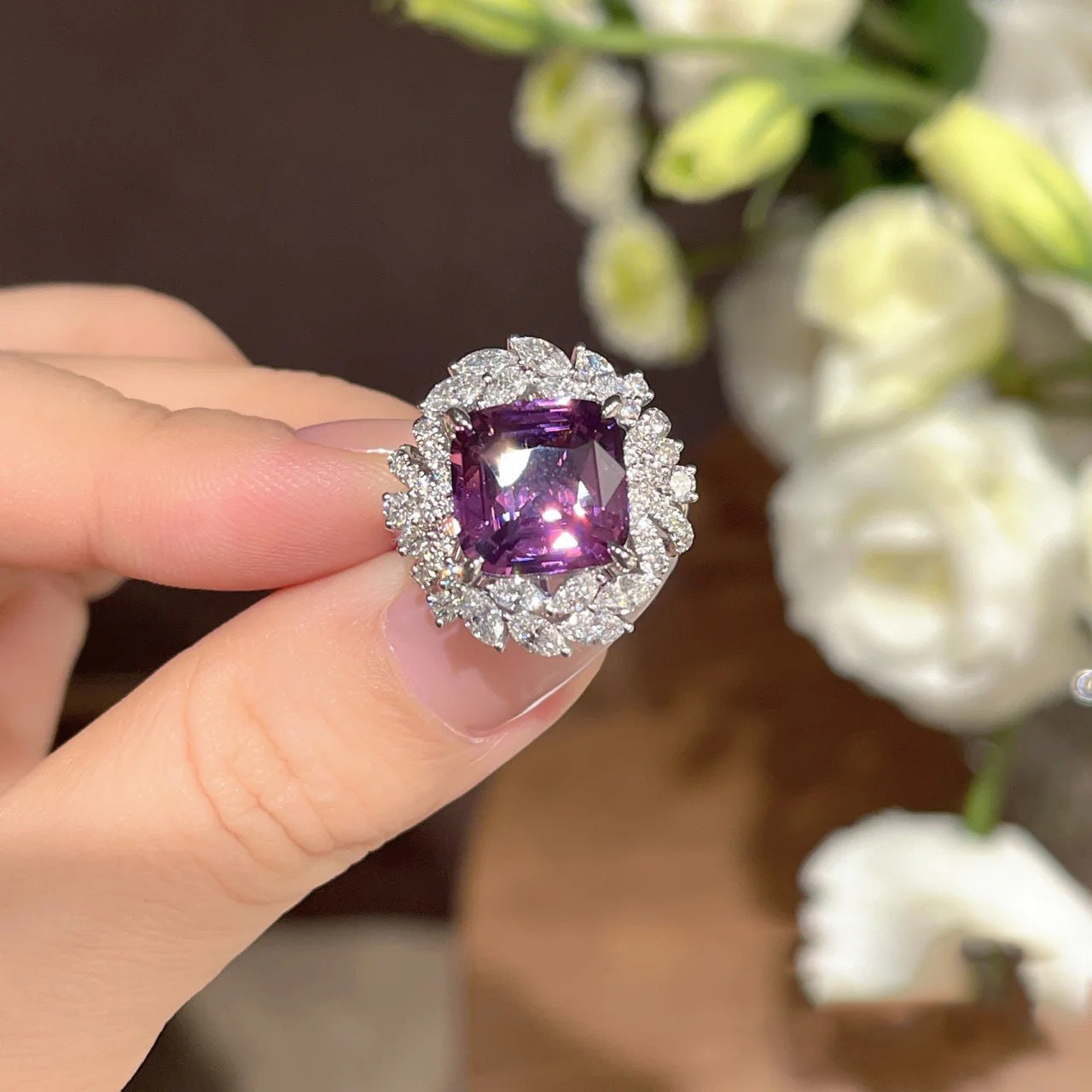 Colorful Gemstone Ring For Women Ins