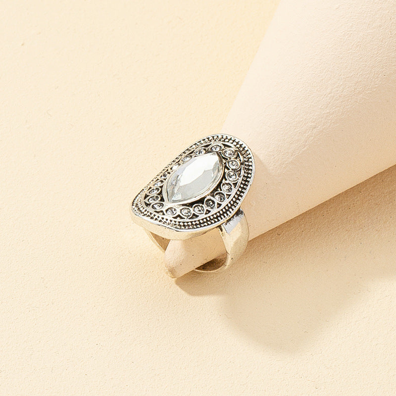 Fashion Personality Retro Ethnic Gemstone Ring