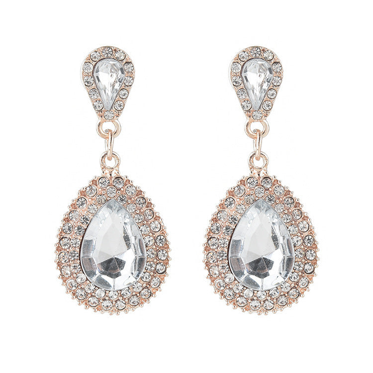 Women's Alloy Gemstone Earrings