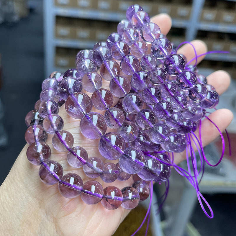 Natural Brazilian Iced Amethyst Bracelet For Girls