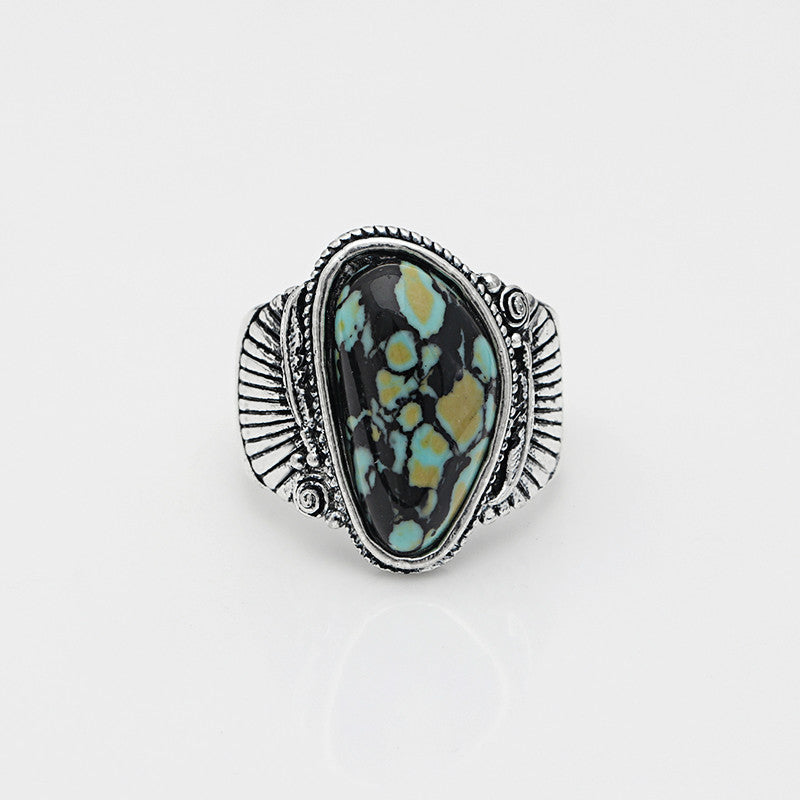 Retro Men's And Women's Gemstone Ring