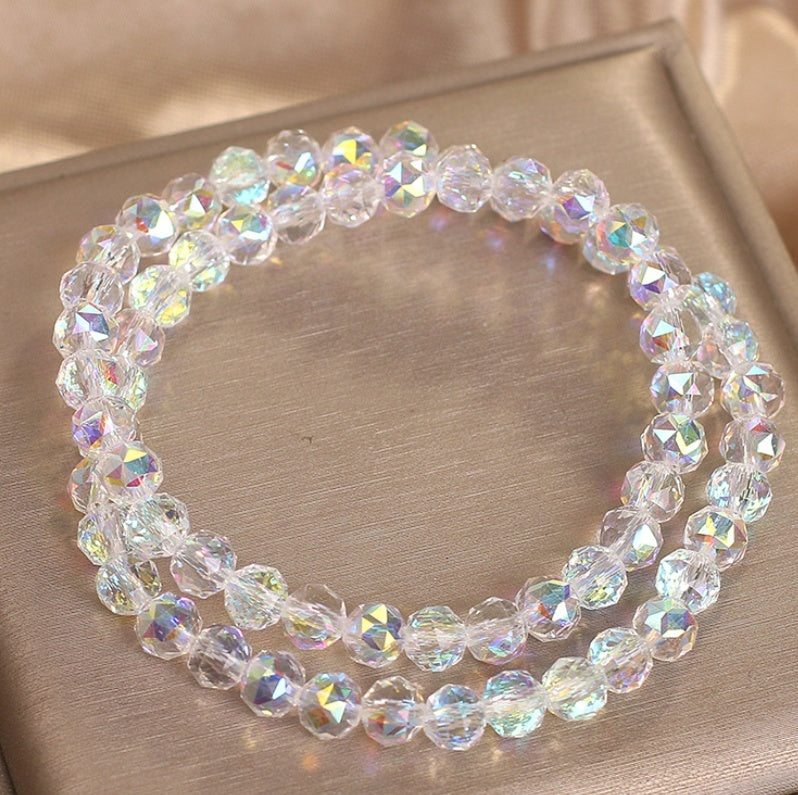 Double-layer Crystal Bracelet Women's Light Luxury Super Shiny White