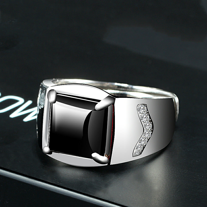 Fashion Men's Gemstone Ring Personality