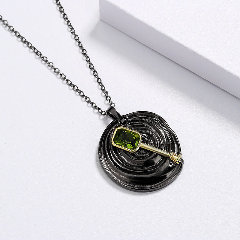 Autism Awareness Time Gemstone Necklace