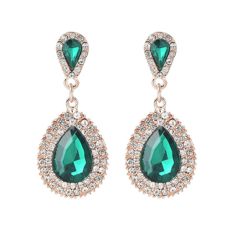 Women's Alloy Gemstone Earrings