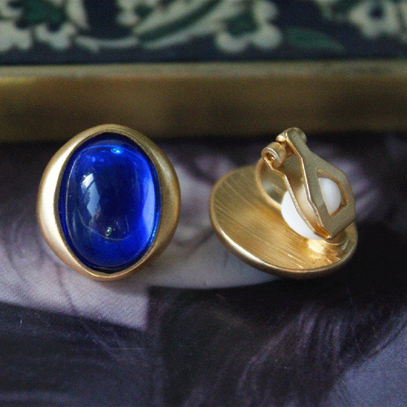 Vintage Imitation Gemstone Earrings Elegant