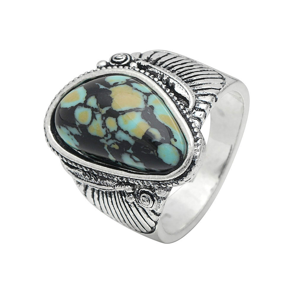 Retro Men's And Women's Gemstone Ring