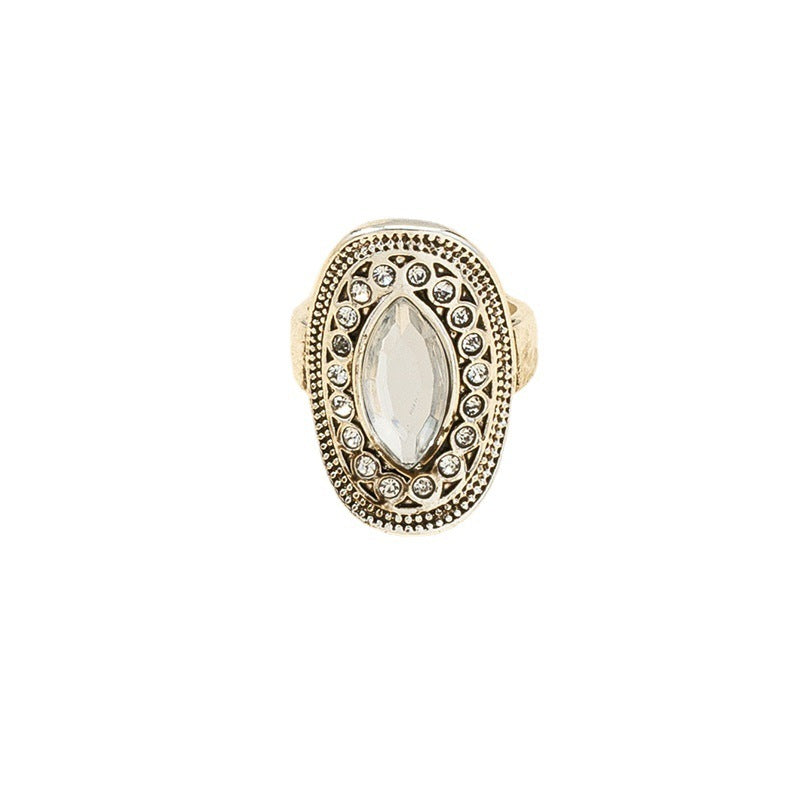 Fashion Personality Retro Ethnic Gemstone Ring