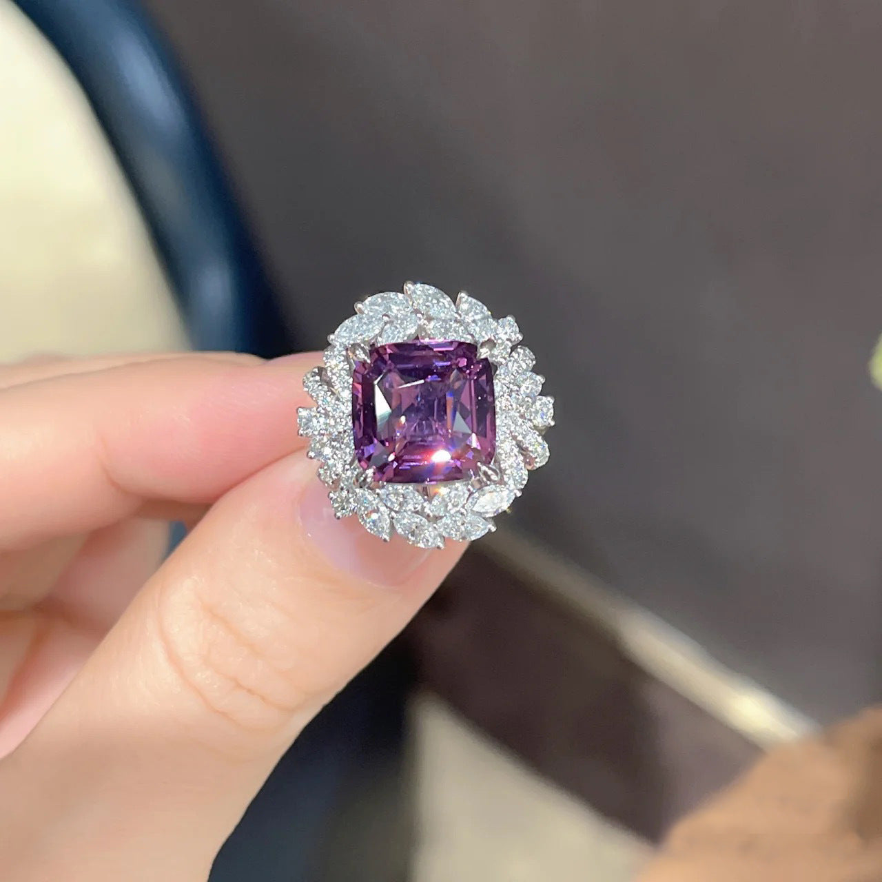 Colorful Gemstone Ring For Women Ins