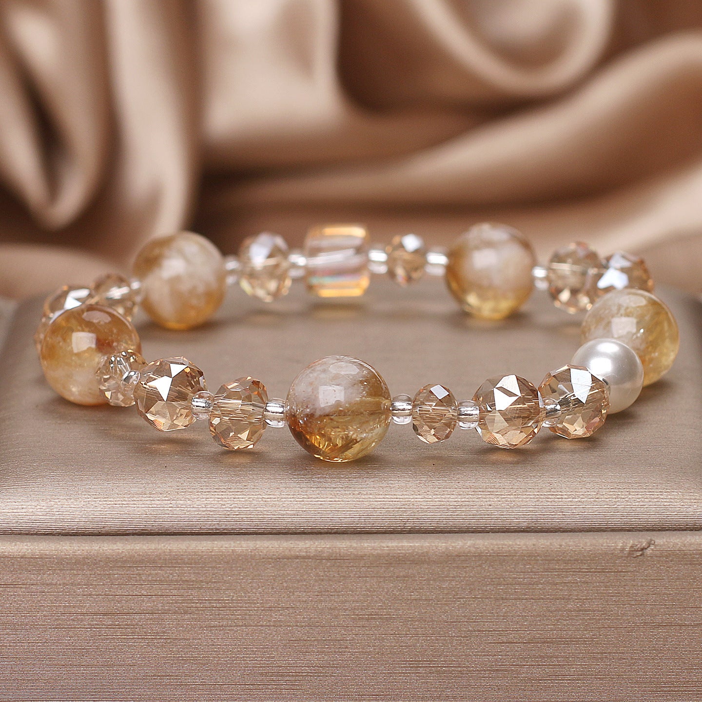 New Natural Lemon Crystal Citrine Bracelet Women's Light Luxury