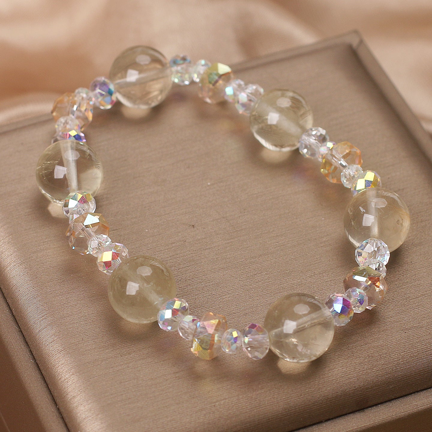 New Natural Lemon Crystal Citrine Bracelet Women's Light Luxury