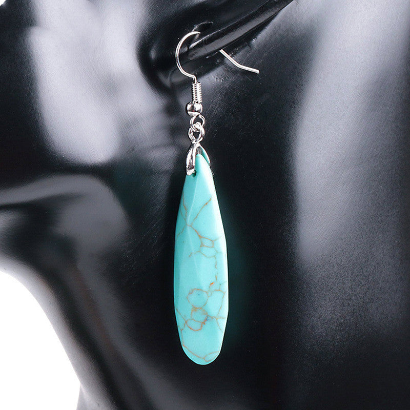 Natural gemstone earrings