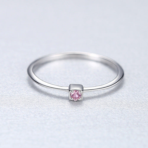 S925 sterling silver gemstone ring