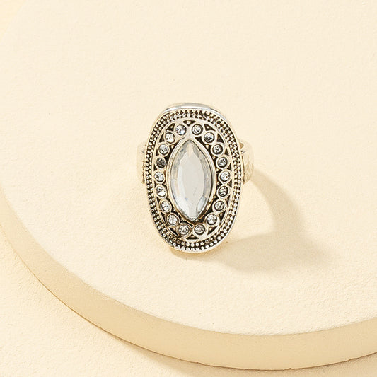 Fashion Personality Retro Ethnic Gemstone Ring