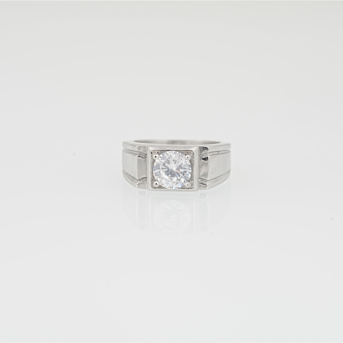 Moissanite Gemstone Ring Korean Fashion
